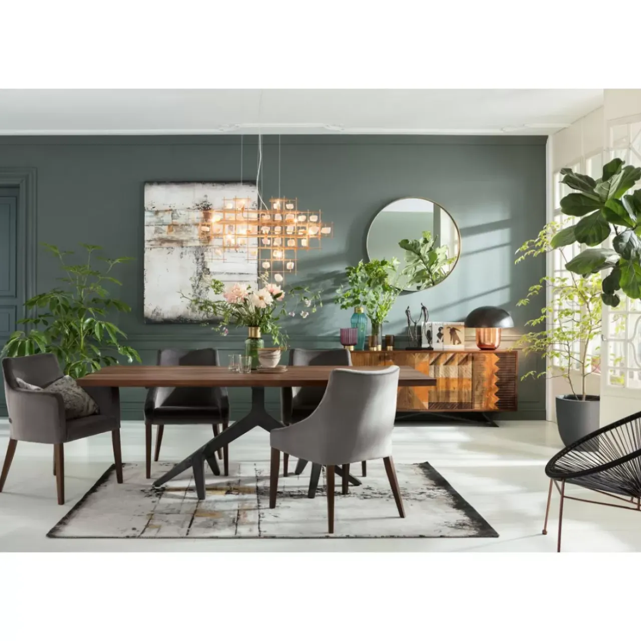 KARE Design Bilder-Acrylbild Abstract Grey Line Two 150X120