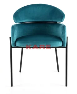 KARE Design Stühle-Armlehnstuhl Alexia Velvet Blau