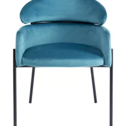 KARE Design Stühle-Armlehnstuhl Alexia Velvet Blau