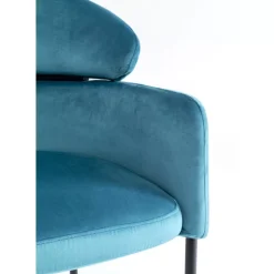 KARE Design Stühle-Armlehnstuhl Alexia Velvet Blau