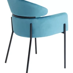 KARE Design Stühle-Armlehnstuhl Alexia Velvet Blau