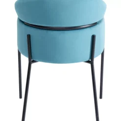 KARE Design Stühle-Armlehnstuhl Alexia Velvet Blau