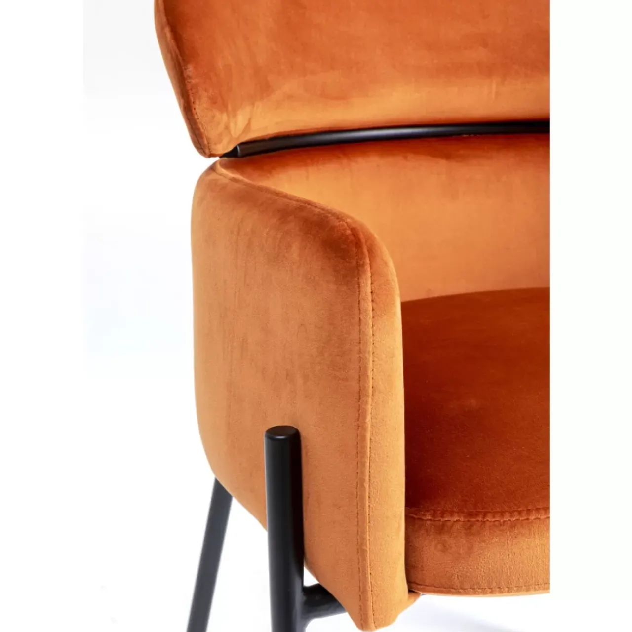 KARE Design Stühle-Armlehnstuhl Alexia Velvet Orange