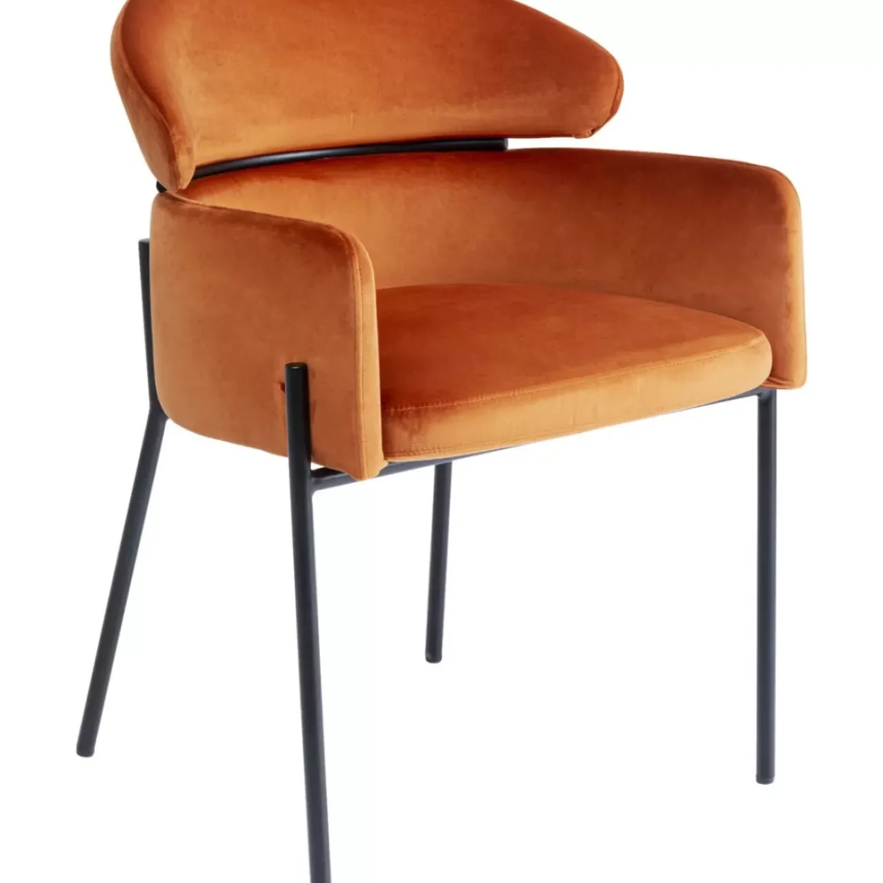 KARE Design Stühle-Armlehnstuhl Alexia Velvet Orange