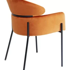 KARE Design Stühle-Armlehnstuhl Alexia Velvet Orange