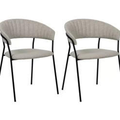 KARE Design Stühle-Armlehnstuhl Belle Beige (2/Set)