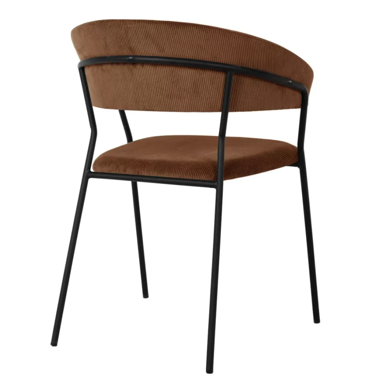 KARE Design Stühle-Armlehnstuhl Belle Cord Braun (2/Set)