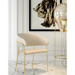 KARE Design Stühle-Armlehnstuhl Belle Creme (2/Set)