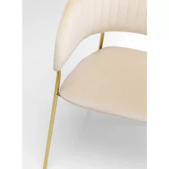KARE Design Stühle-Armlehnstuhl Belle Creme (2/Set)