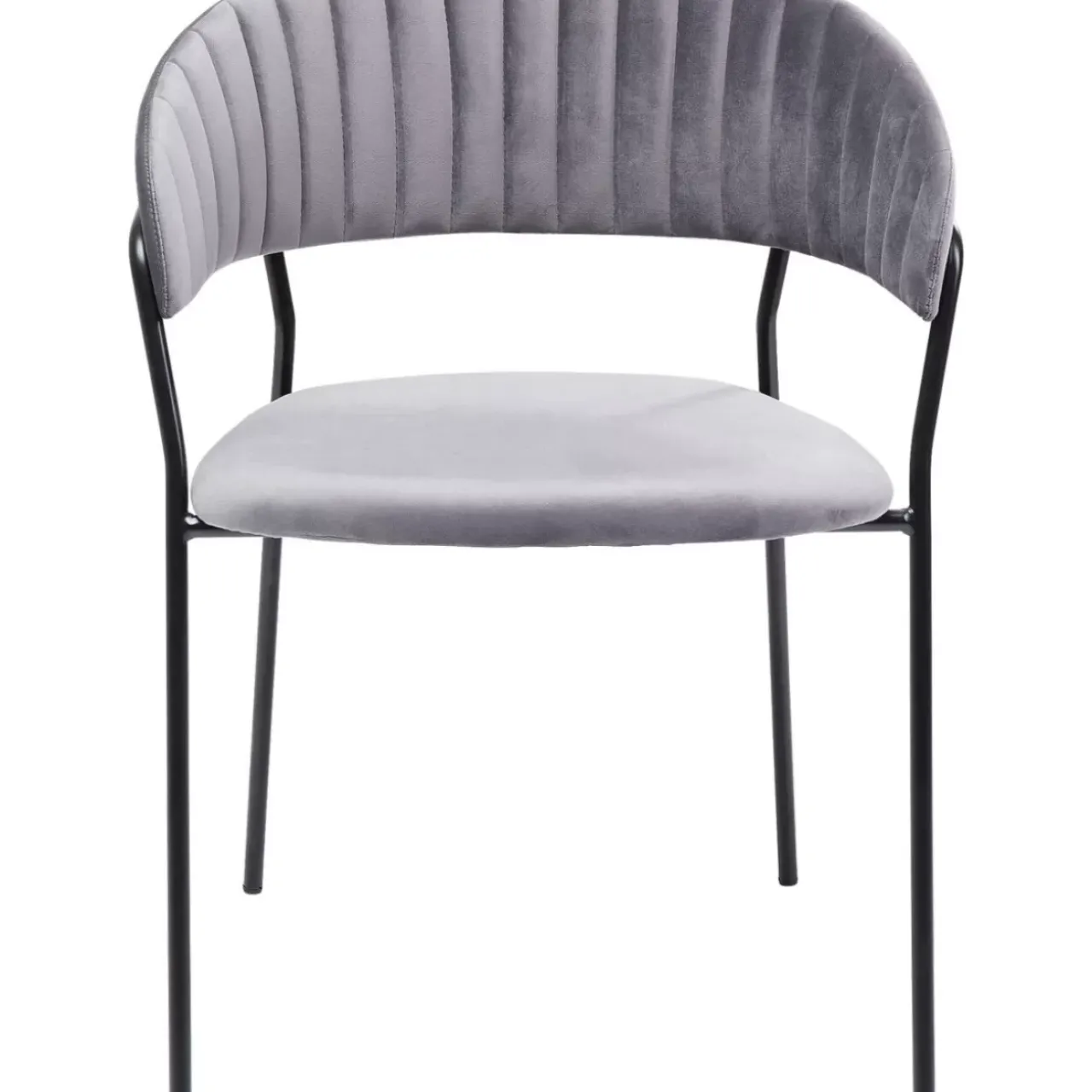 KARE Design Stühle-Armlehnstuhl Belle Grau (2/Set)