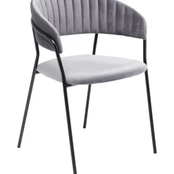 KARE Design Stühle-Armlehnstuhl Belle Grau (2/Set)
