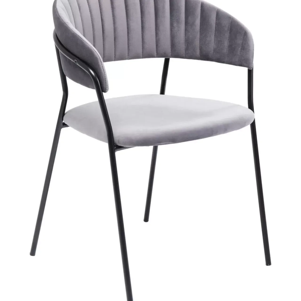 KARE Design Stühle-Armlehnstuhl Belle Grau (2/Set)