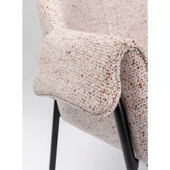 KARE Design Stühle-Armlehnstuhl Bess Beige Flitter
