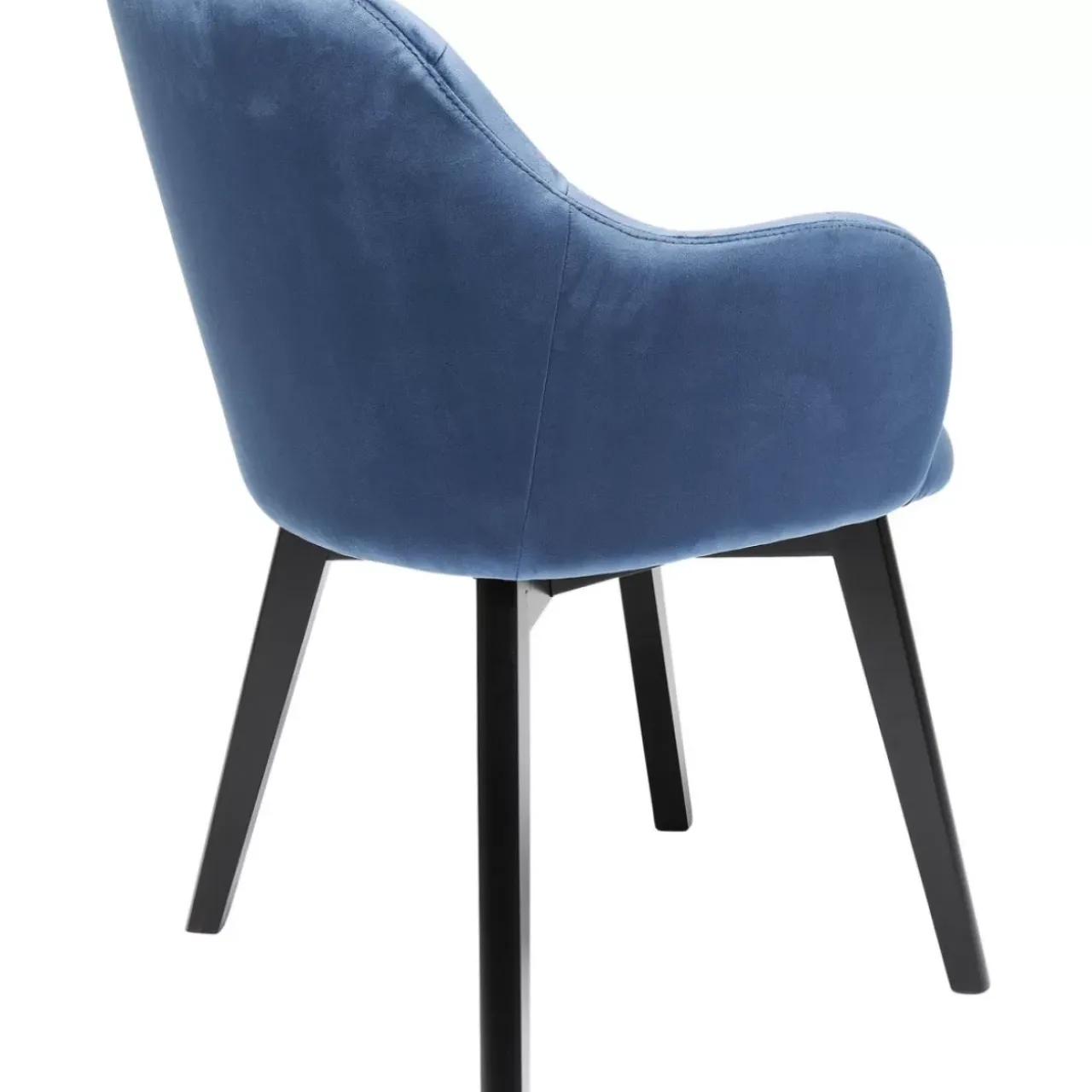 KARE Design Stühle-Armlehnstuhl Black Lady Velvet Blau