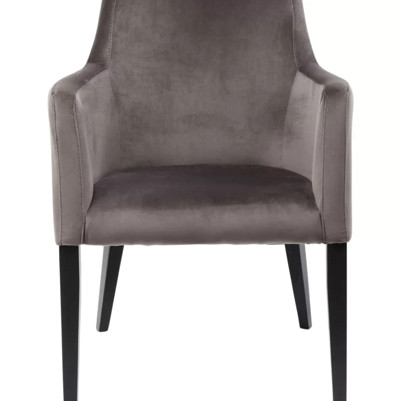 KARE Design Stühle-Armlehnstuhl Black Mode Velvet Grau