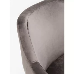 KARE Design Stühle-Armlehnstuhl Black Mode Velvet Grau