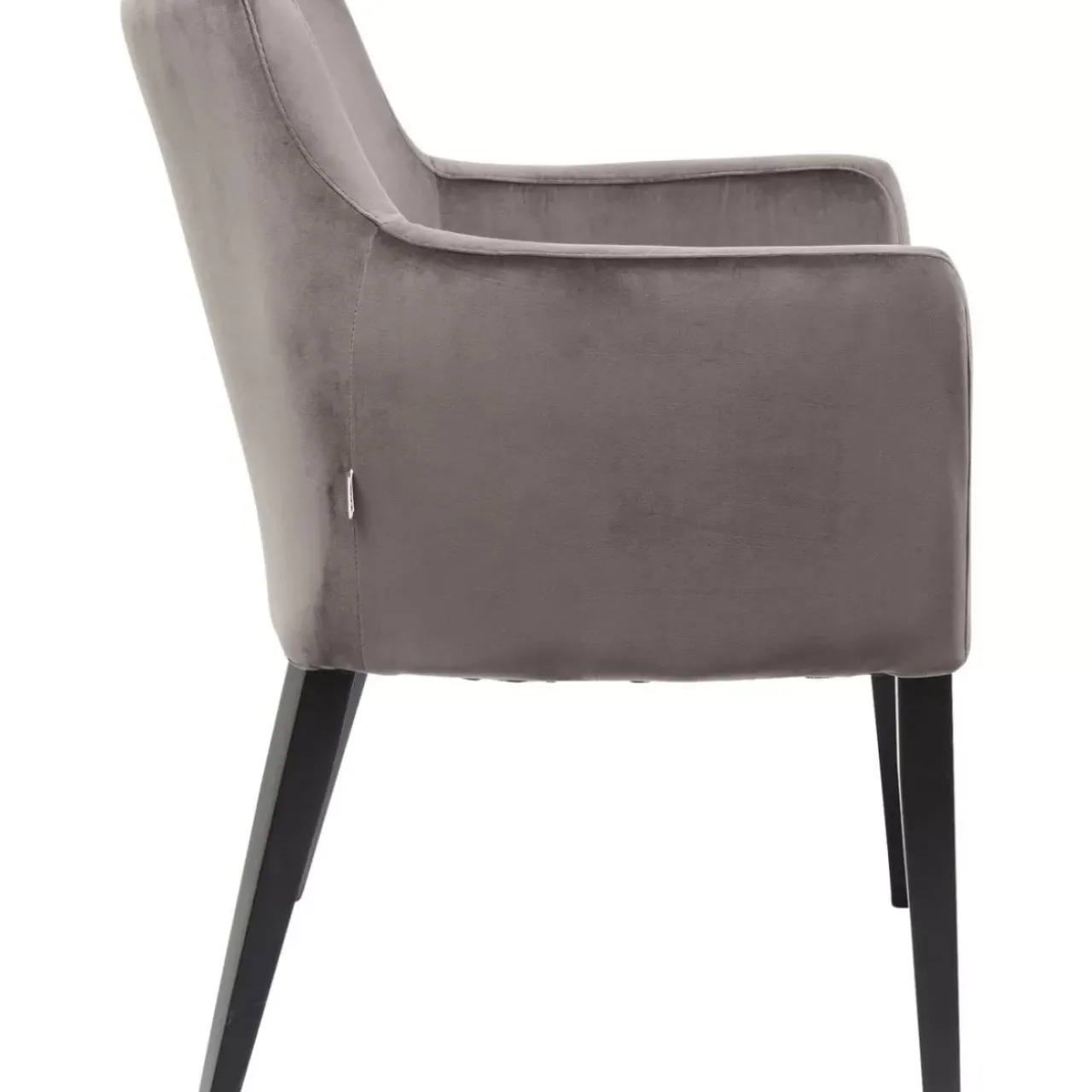 KARE Design Stühle-Armlehnstuhl Black Mode Velvet Grau