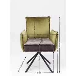 KARE Design Stühle-Armlehnstuhl Chelsea Grun