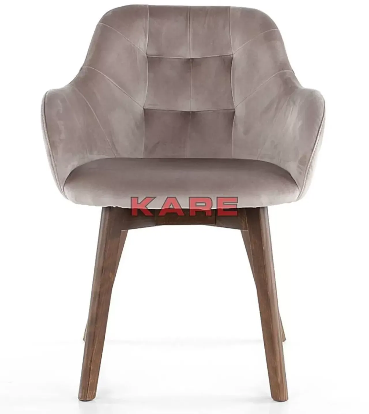 KARE Design Stühle-Armlehnstuhl Dark Lady Velvet Grau