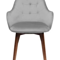 KARE Design Stühle-Armlehnstuhl Dark Lady Velvet Grau