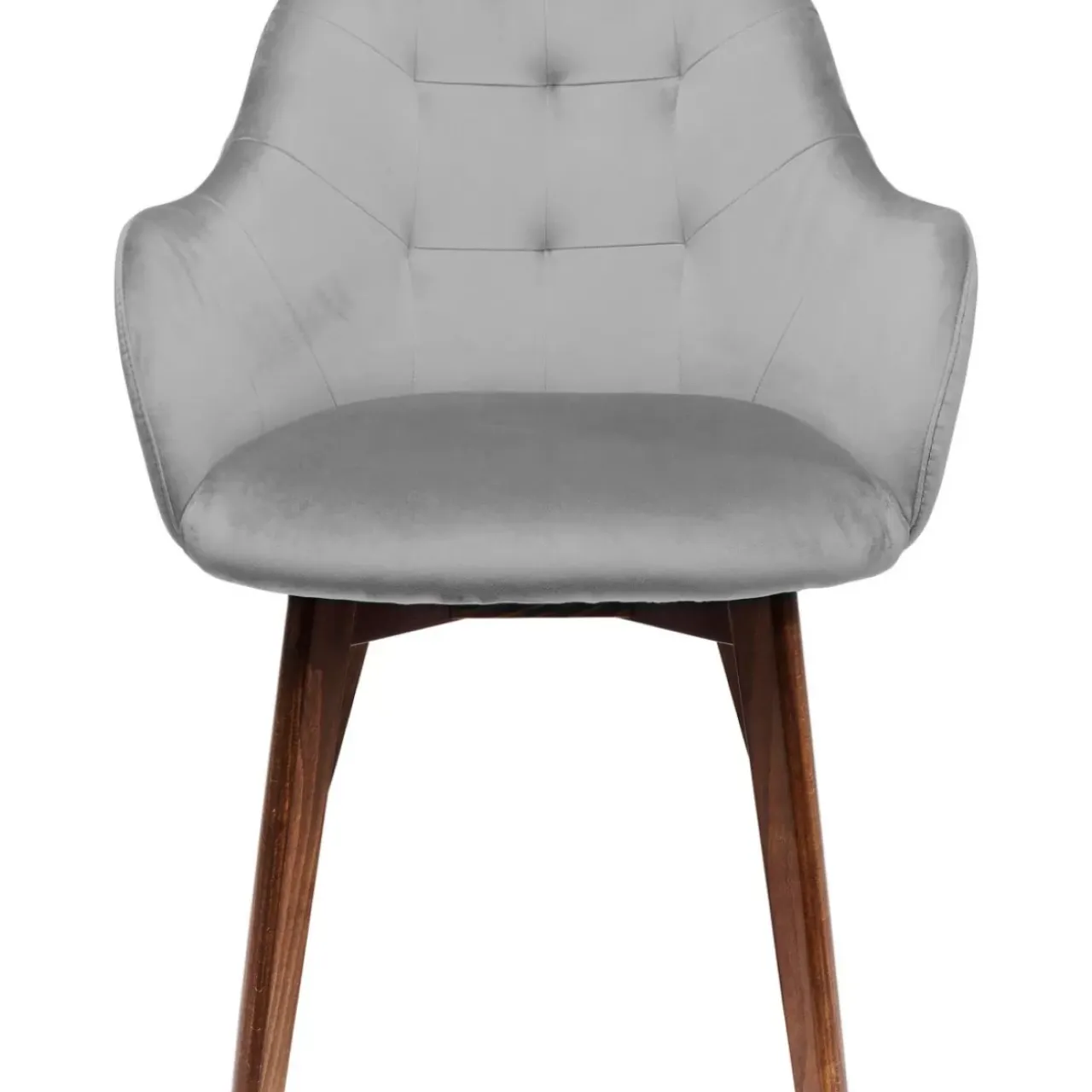 KARE Design Stühle-Armlehnstuhl Dark Lady Velvet Grau