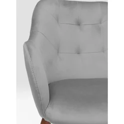 KARE Design Stühle-Armlehnstuhl Dark Lady Velvet Grau