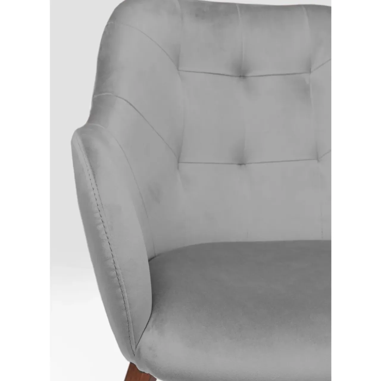 KARE Design Stühle-Armlehnstuhl Dark Lady Velvet Grau