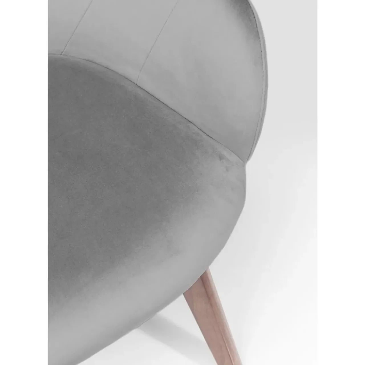 KARE Design Stühle-Armlehnstuhl Dark Lady Velvet Grau