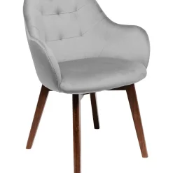 KARE Design Stühle-Armlehnstuhl Dark Lady Velvet Grau