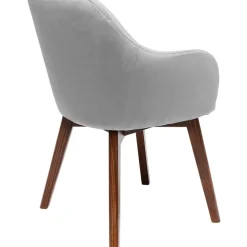 KARE Design Stühle-Armlehnstuhl Dark Lady Velvet Grau