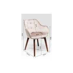 KARE Design Stühle-Armlehnstuhl Dark Lady Velvet Grau