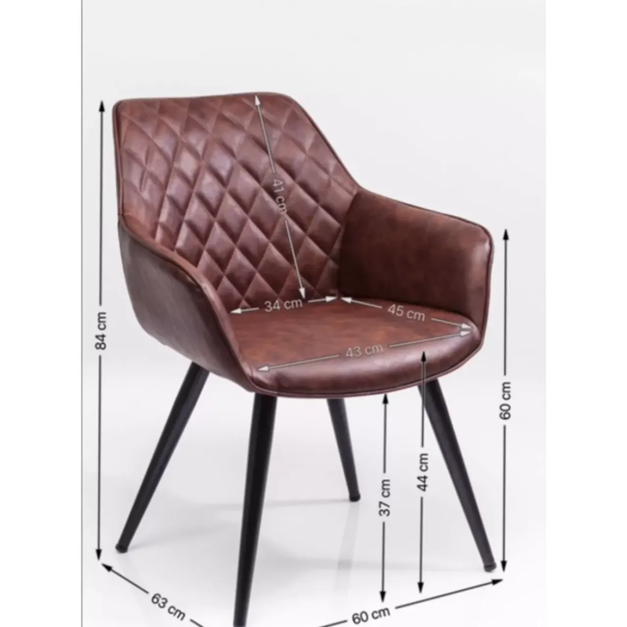 KARE Design Stühle-Armlehnstuhl Harry Braun