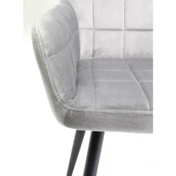 KARE Design Stühle-Armlehnstuhl Kim Grau