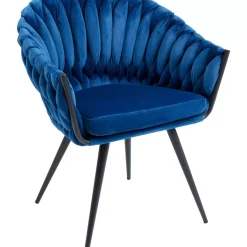 KARE Design Stühle-Armlehnstuhl Knot Blau