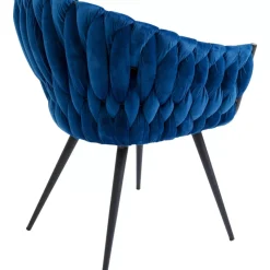 KARE Design Stühle-Armlehnstuhl Knot Blau