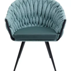 KARE Design Stühle-Armlehnstuhl Knot Petrol