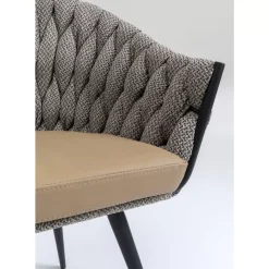 KARE Design Stühle-Armlehnstuhl Knot Tweed