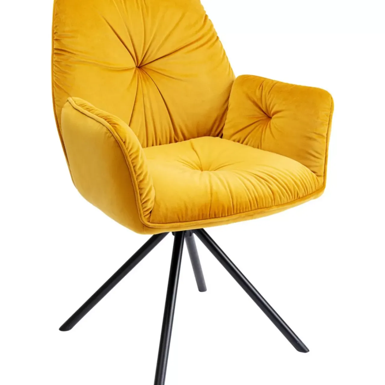 KARE Design Stühle-Armlehnstuhl Mila Gelb