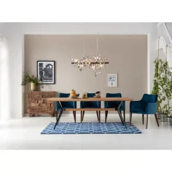 KARE Design Stühle-Armlehnstuhl Mode Velvet Petrol