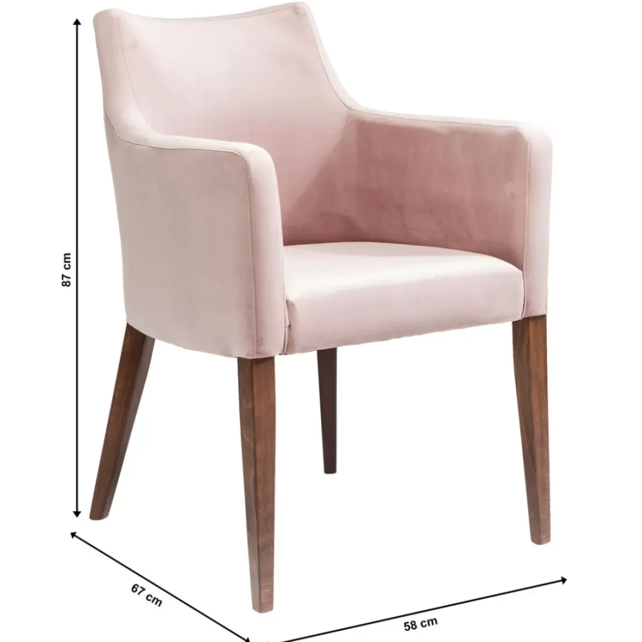 KARE Design Stühle-Armlehnstuhl Mode Velvet Rose