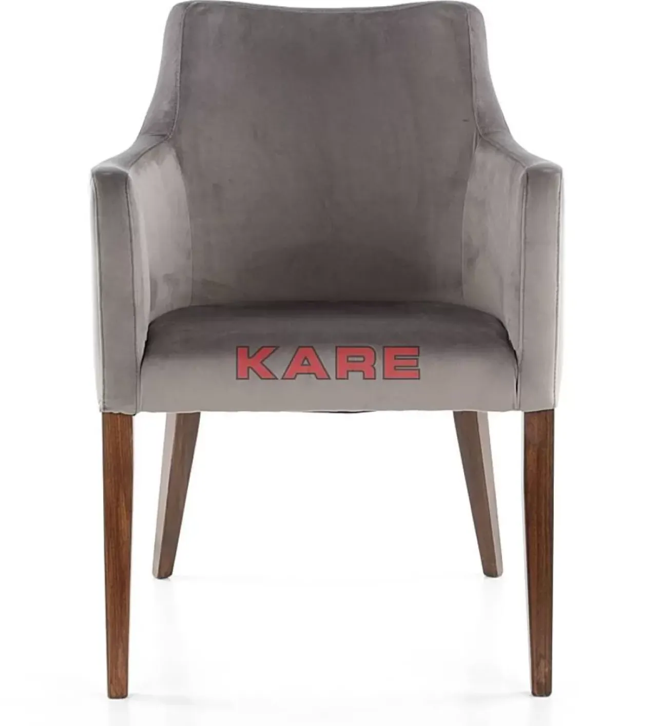 KARE Design Stühle-Armlehnstuhl Mode Velvet Grau