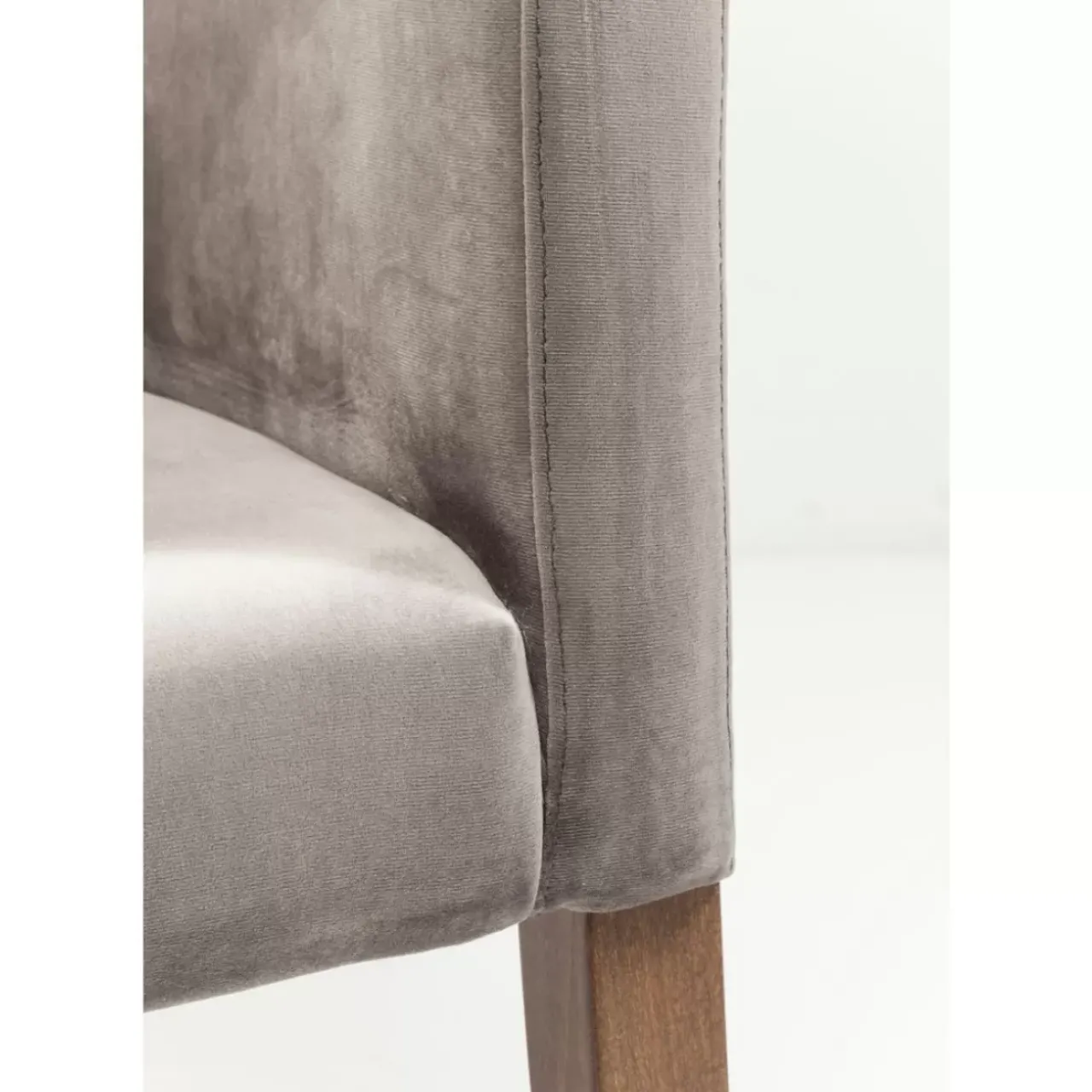 KARE Design Stühle-Armlehnstuhl Mode Velvet Grau
