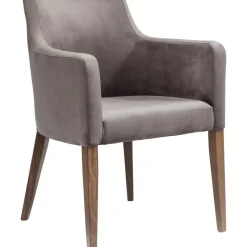 KARE Design Stühle-Armlehnstuhl Mode Velvet Grau