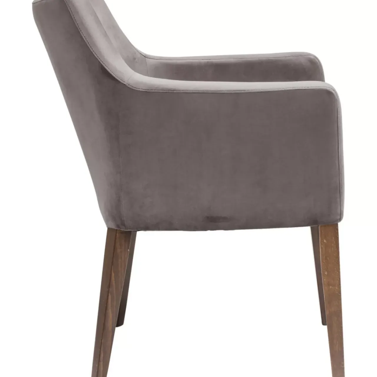 KARE Design Stühle-Armlehnstuhl Mode Velvet Grau