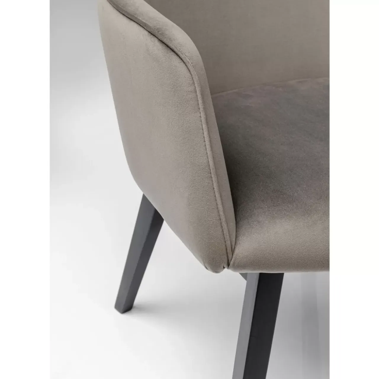 KARE Design Stühle-Armlehnstuhl Modino Velvet Grau