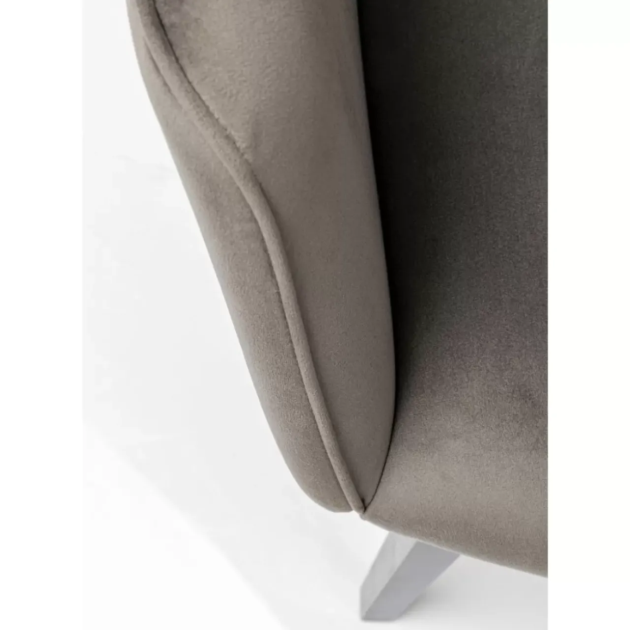 KARE Design Stühle-Armlehnstuhl Modino Velvet Grau