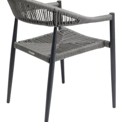 KARE Design Outdoormöbel-Armlehnstuhl Palma Grau