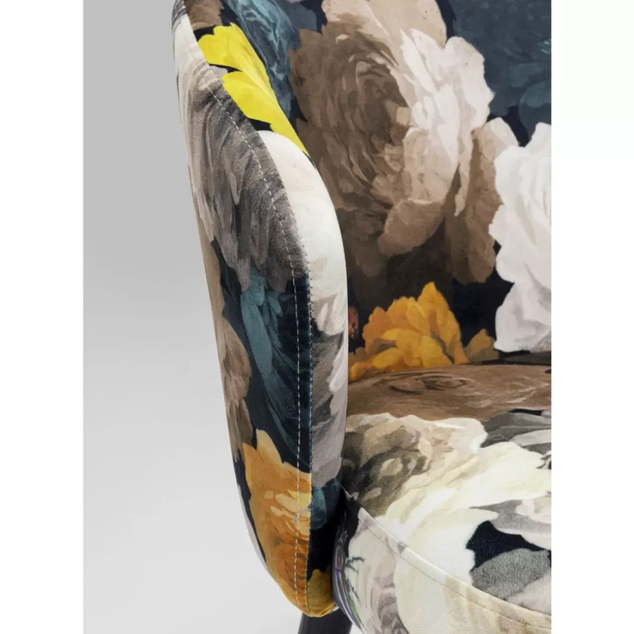 KARE Design Stühle-Armlehnstuhl Peony Flower Gelb