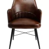 KARE Design Stühle-Armlehnstuhl Rumba Leder Braun