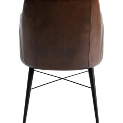 KARE Design Stühle-Armlehnstuhl Rumba Leder Braun